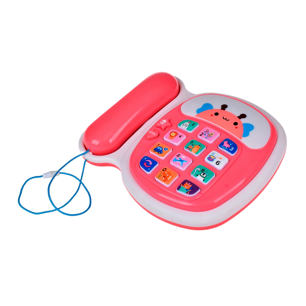 TELEFONO DIDACTICO ANSALDO MULTICOLOR CON LUCES Y SONIDOSROSADO - 1
