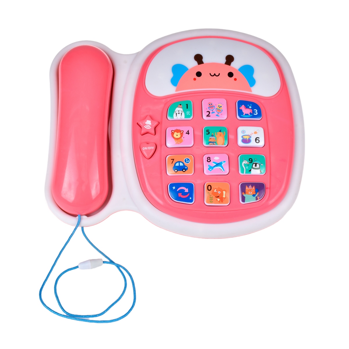 TELEFONO DIDACTICO ANSALDO MULTICOLOR CON LUCES Y SONIDOSROSADO - 4