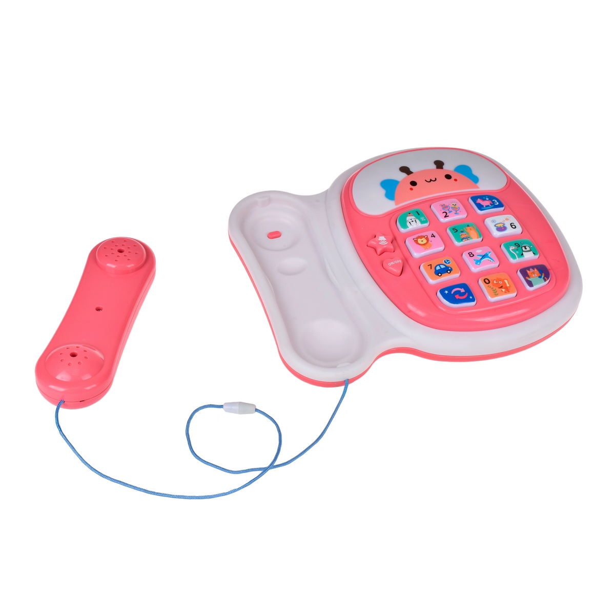 TELEFONO DIDACTICO ANSALDO MULTICOLOR CON LUCES Y SONIDOSROSADO - 5