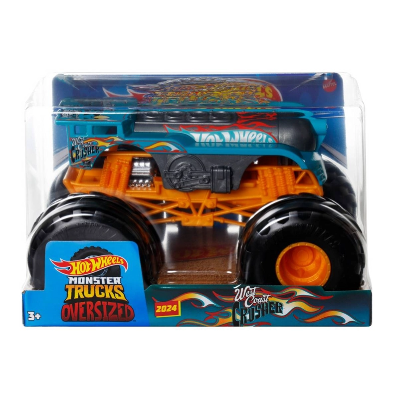 HOT WHEELS MONSTER TRUCKS ESCALA 1:24 - WEST COAST CRUSHER - 3