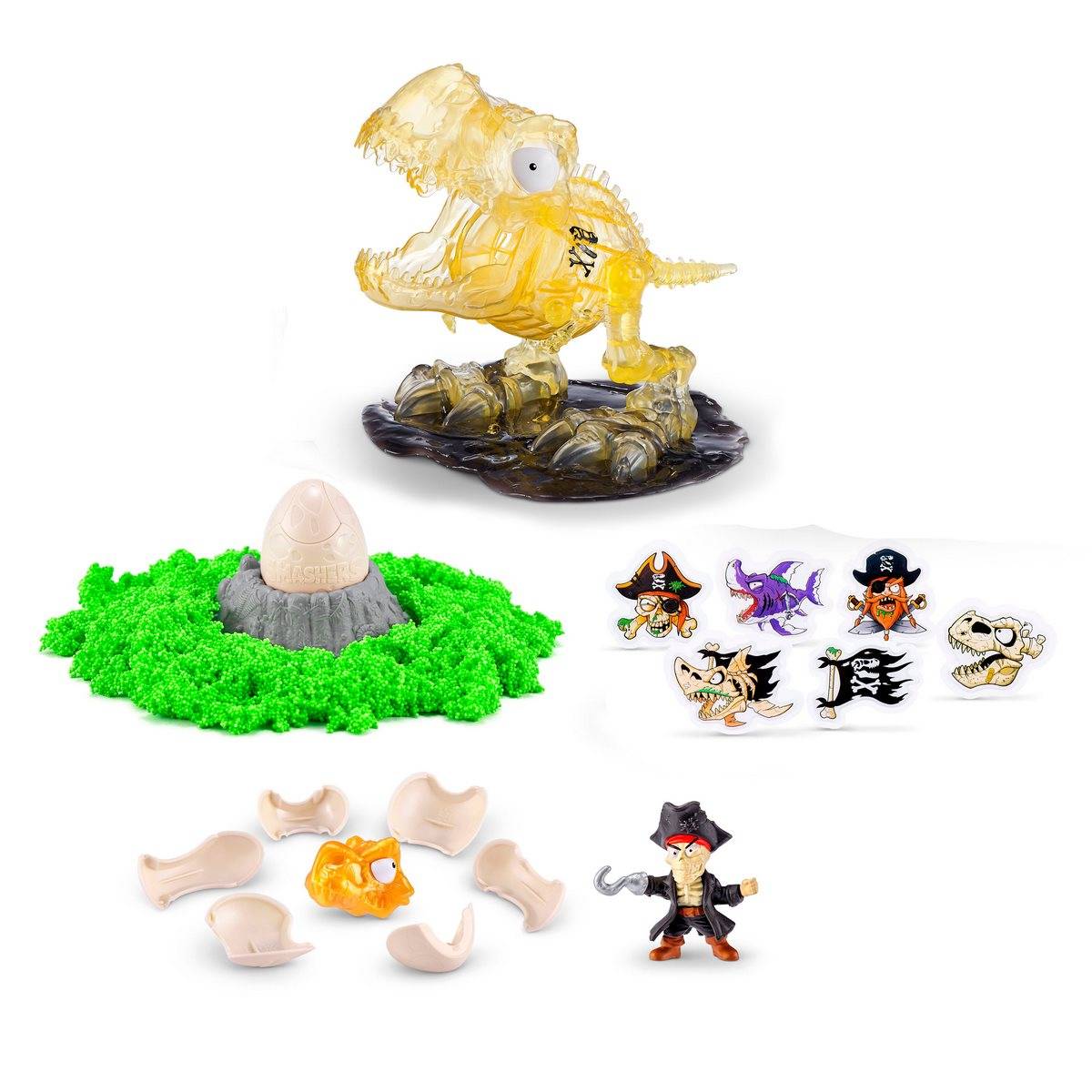 SMASHERS COLECCION CALAVERA GIGANTE DINO ISLAND - NEGRO - 1