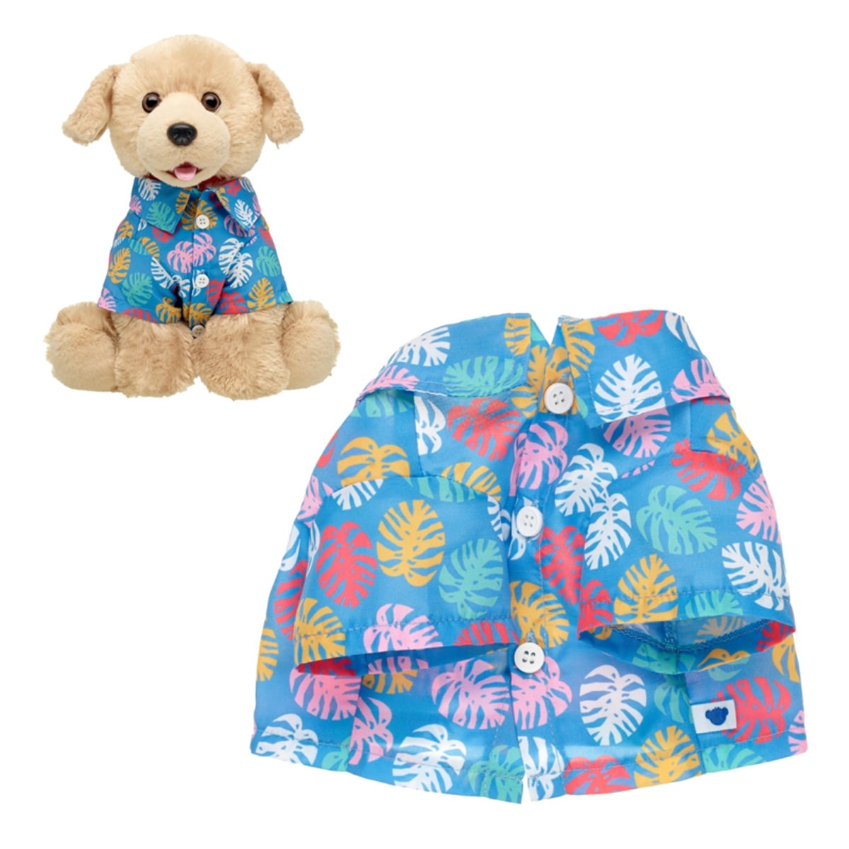 CAMISA TROPICAL BUILD A BEAR HOJAS PARA PELUCHE - 1