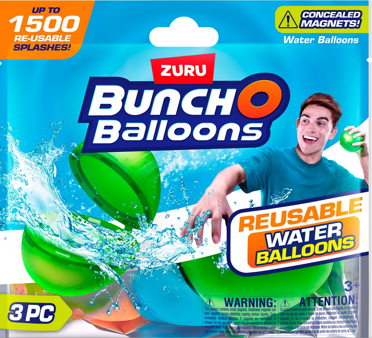 BOMBAS AGUA BUNCHOBALLOONS PACK 3 REUTILIZABLES BUNCHOBALLONS - 4