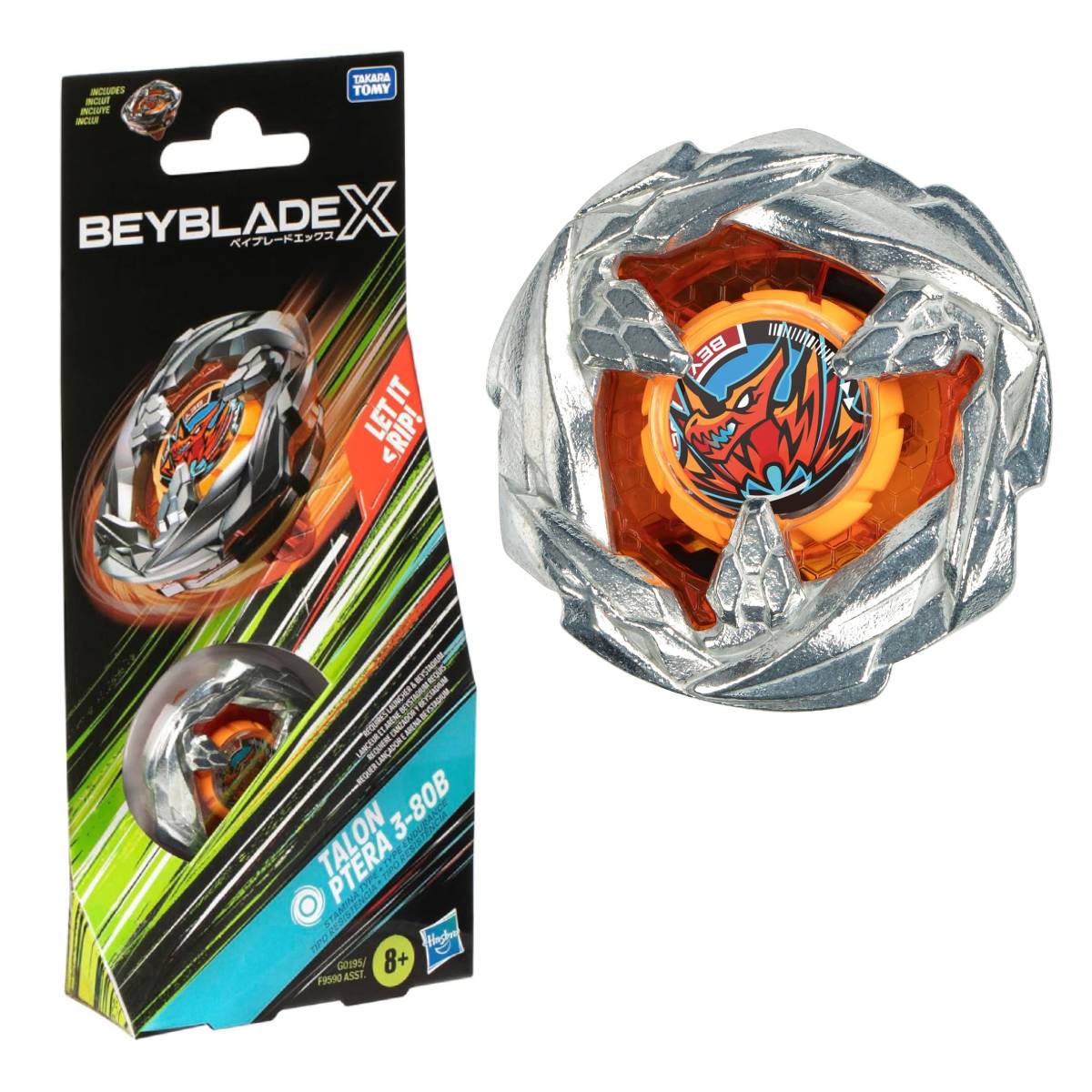 JUEGO BEYBLADE X BOOSTER SINGLE TOP AST TALON PTERA 3 80B