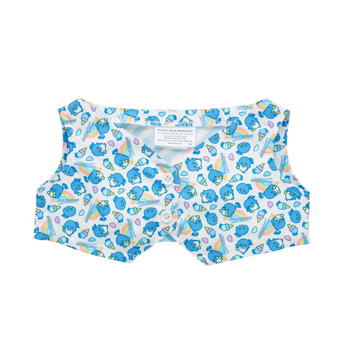 CHALECO PELUCHE BUILD A BEAR TUXEDOSAM ESTAMPADO HELADOS - 2