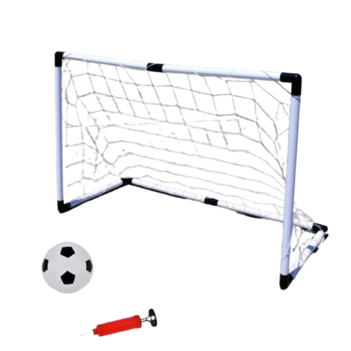 ARCO DE FUTBOL ANSALDO CON PELOTA INFLABLE Y BOMBIN - 1