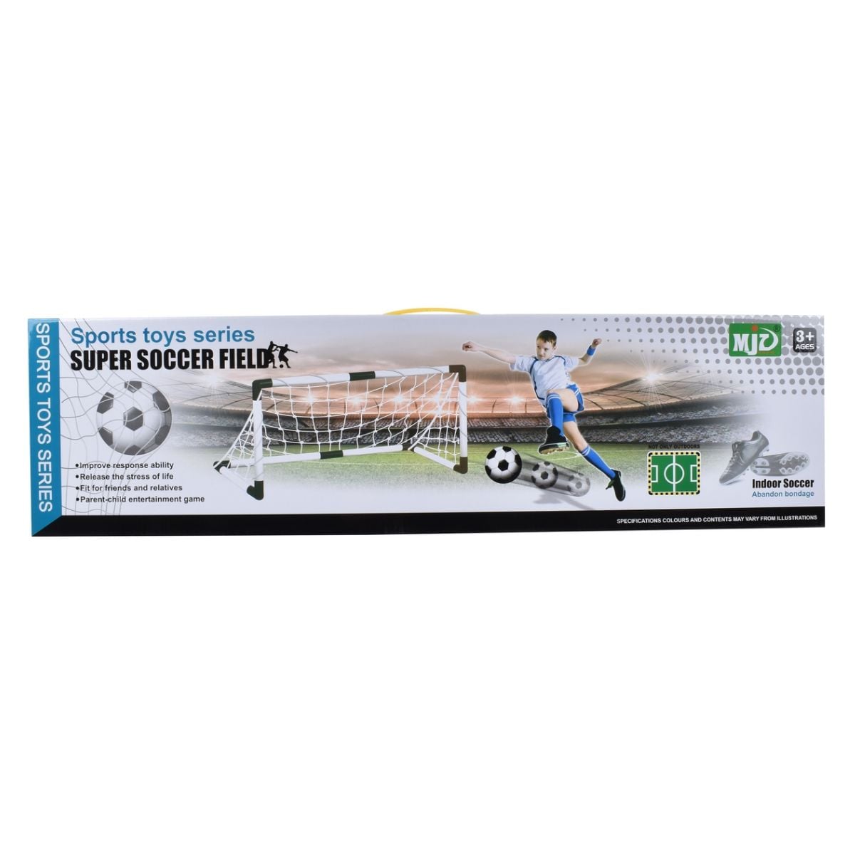 ARCO DE FUTBOL ANSALDO CON PELOTA INFLABLE Y BOMBIN - 3