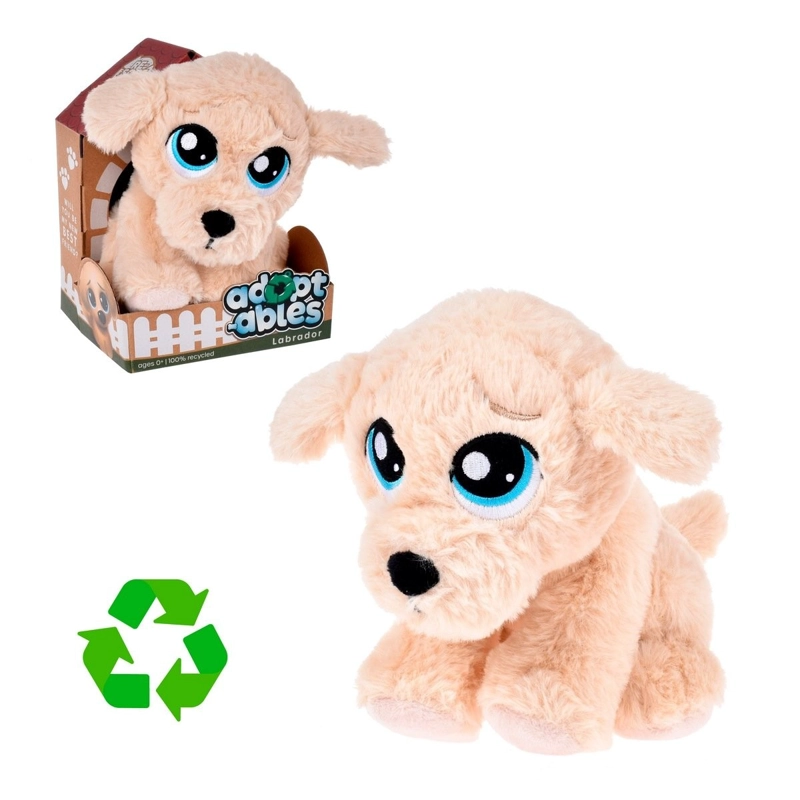 PERRO DE PELUCHE ANSALDO MATERIAL RECICLADO LABRADOR - 3