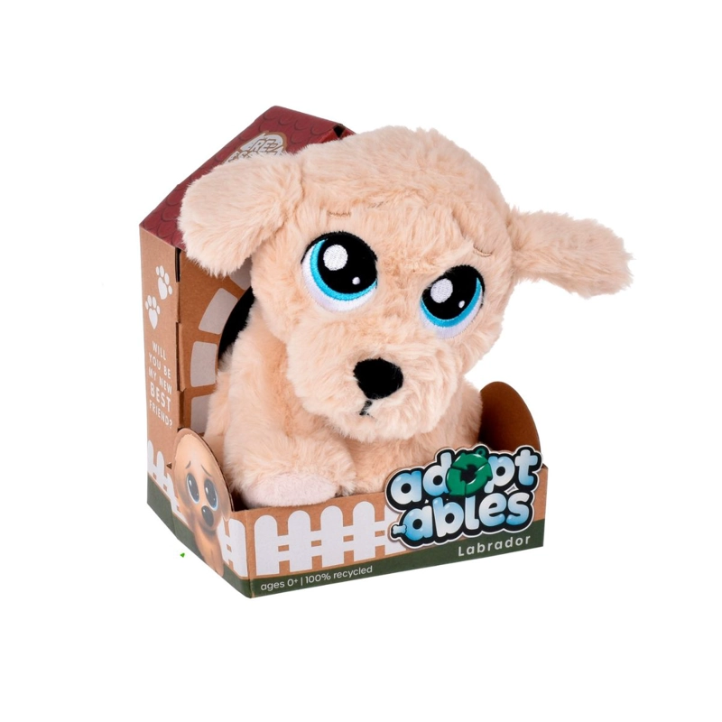 PERRO DE PELUCHE ANSALDO MATERIAL RECICLADO LABRADOR - 4