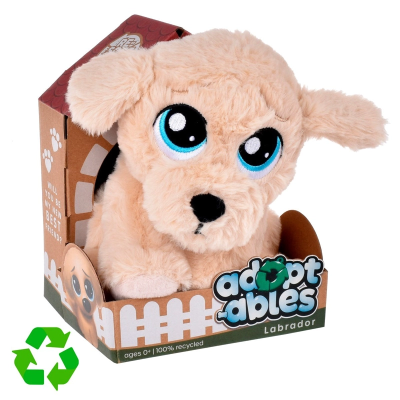 PERRO DE PELUCHE ANSALDO MATERIAL RECICLADO LABRADOR - 7