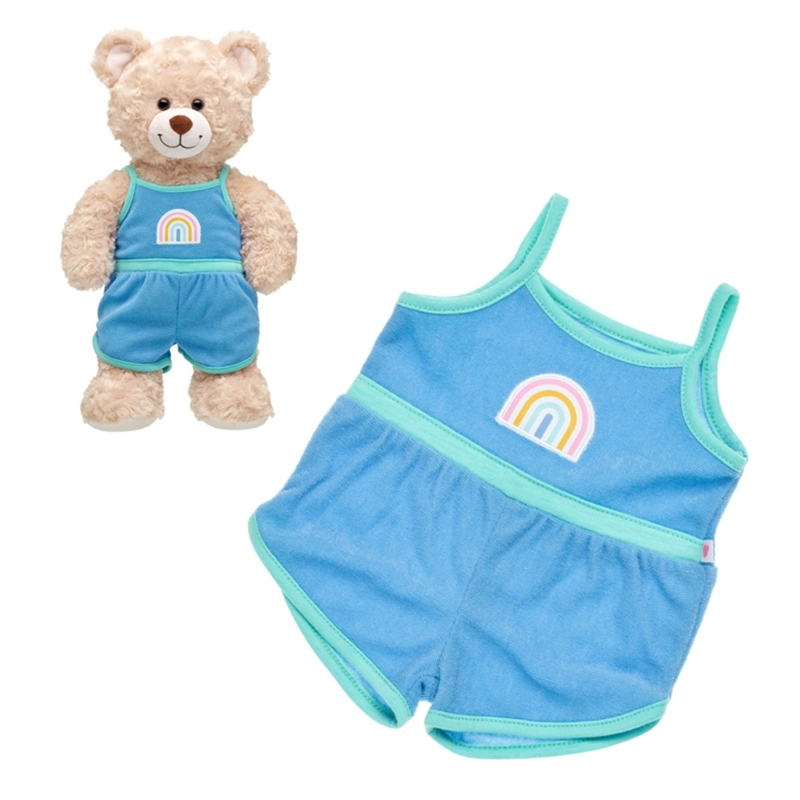 ENTERITO BUILD A BEAR ARCOIRIS TOALLA CELESTE VERANO - 3
