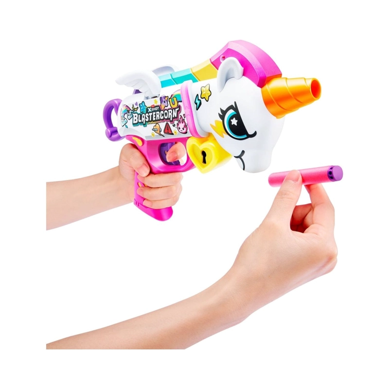 LANZA DARDOS X-SHOT UNICORNIO SKINS CON 16 DARDOS - 5