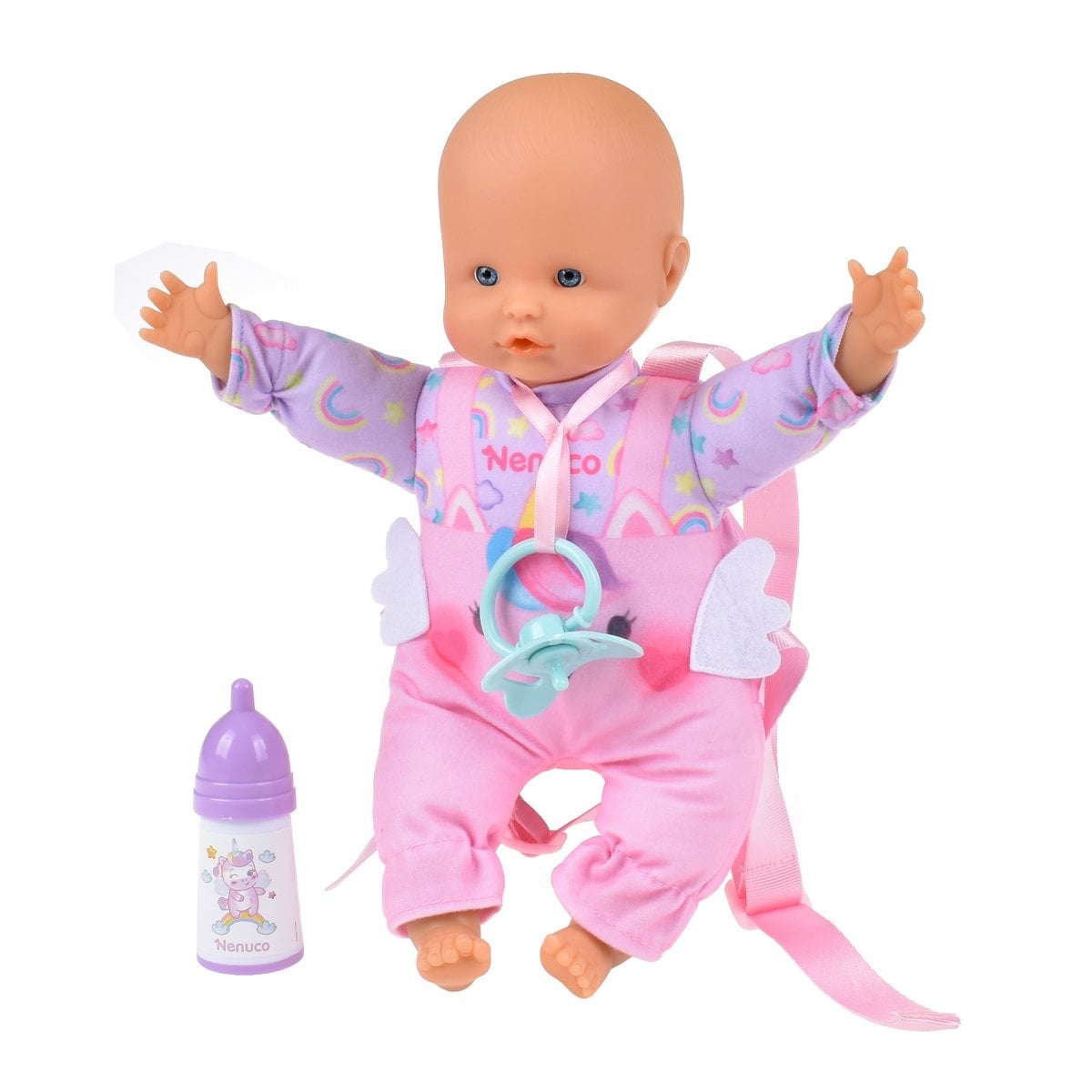 MUÑECA NENUCO CUERPO SUAVE PARA BEBE  CON PORTA BEBE - 3