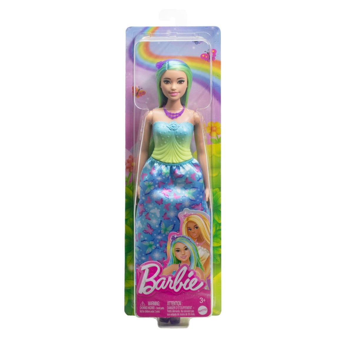 MUÑECA BARBIE FANTASIA VESTIDOS DE ENSUEÑO - PELO VERDE - 2