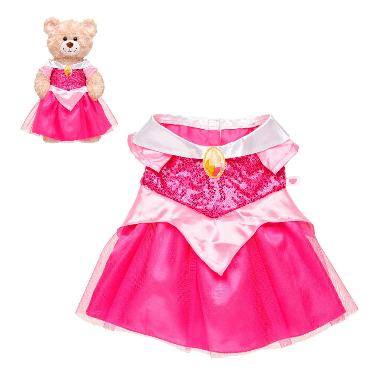 VESTIDO BUILD A BEAR BELLA DURMIENTE COLECCION DISNEY - 1