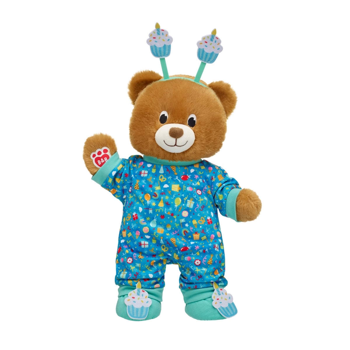 PANTUFLAS BUILD A BEAR DISEÑO CUPCAKE COLORIDO - 3