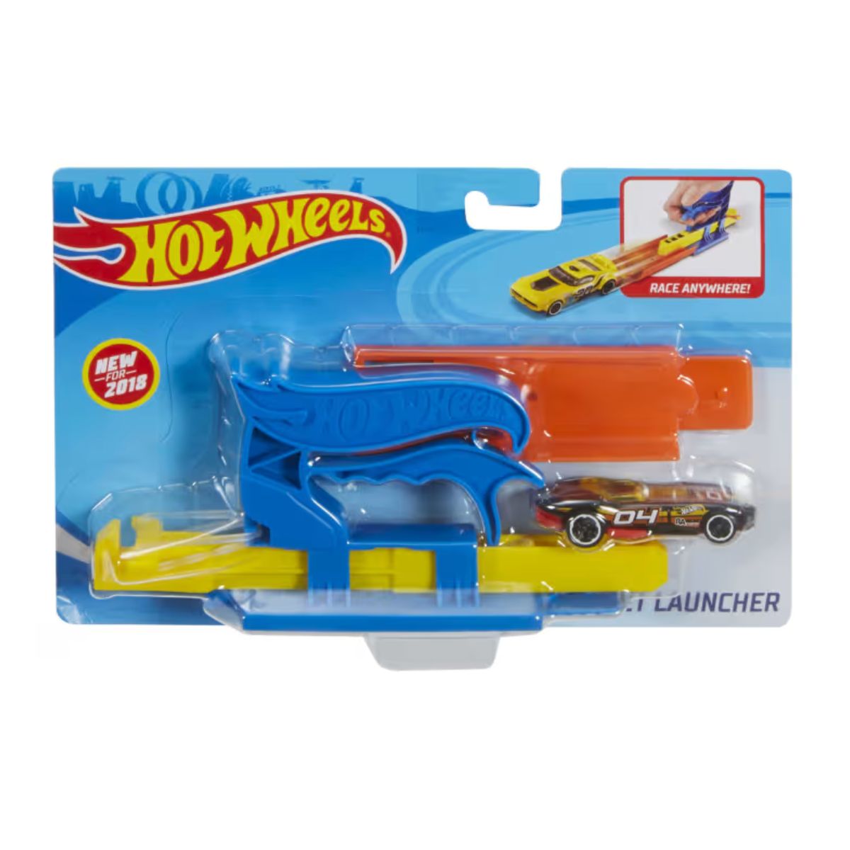 HOT WHEELS LANZADOR DE BOLSILLO - AZUL - 2