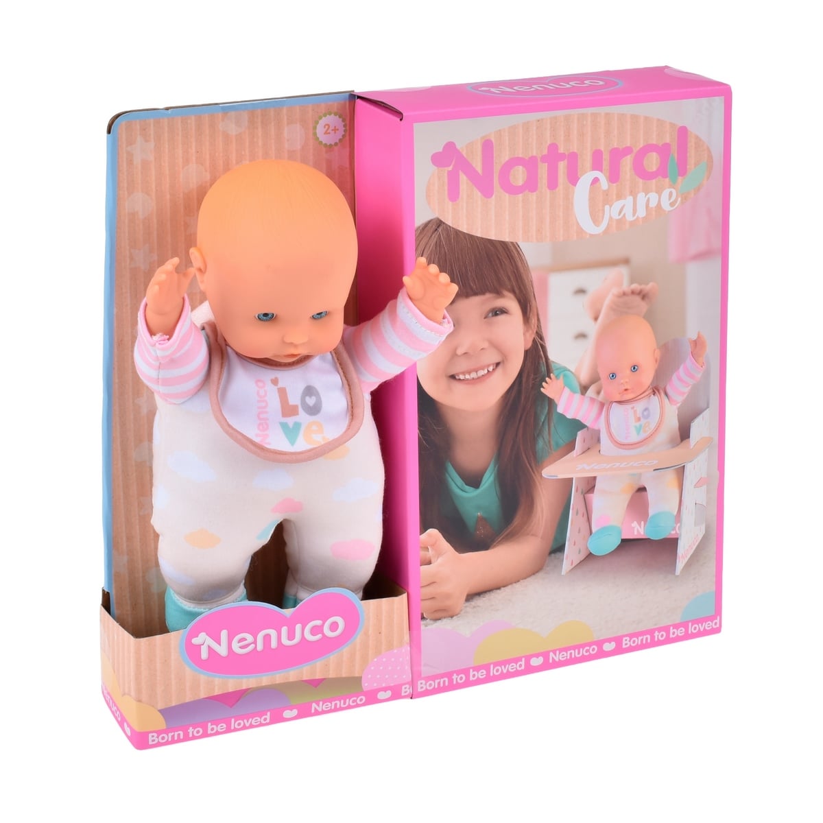 MUÑECA NENUCO CUIDADO NATURAL PARA BEBE EN SILLITA DE COMER - 3