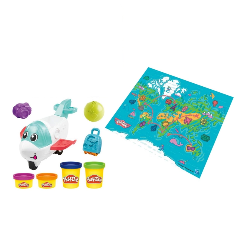 PLASTILINAS PLAY DOH ANSALDO MULTICOLOR PRIMERAS CREACIONES CON AVIÓN - 2