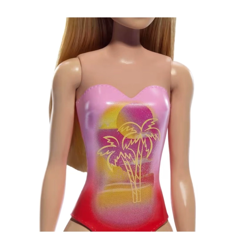 BARBIE FASHION & BEAUTY PLAYA SORPRESA-TRAJE DE BAÑO ROSADO - 3