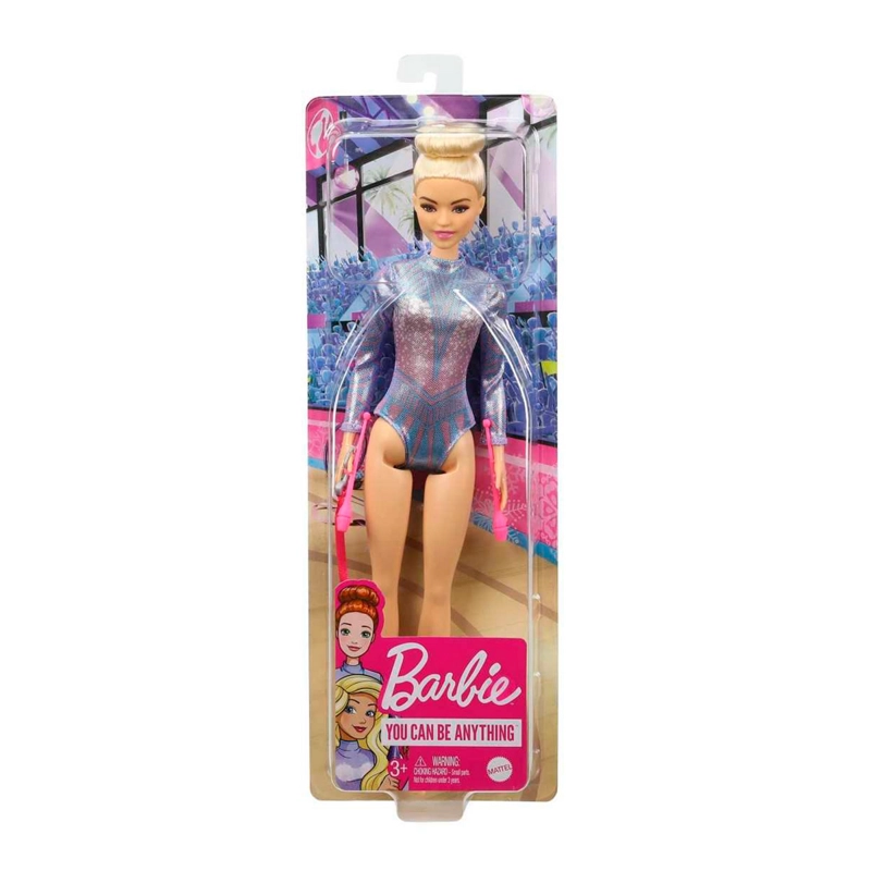 MUÑECA BARBIE PROFESIONALES - GIMNASTA RITMICA RUBIA - 2
