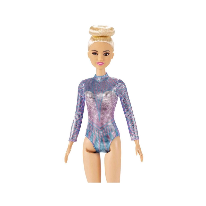 MUÑECA BARBIE PROFESIONALES - GIMNASTA RITMICA RUBIA - 3