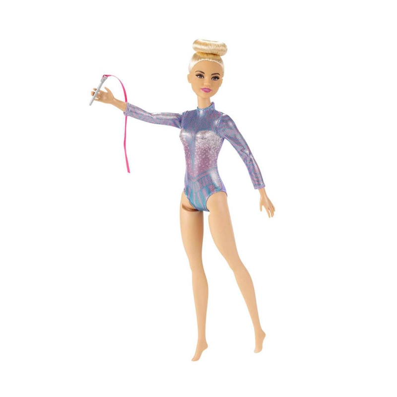 MUÑECA BARBIE PROFESIONALES - GIMNASTA RITMICA RUBIA - 5