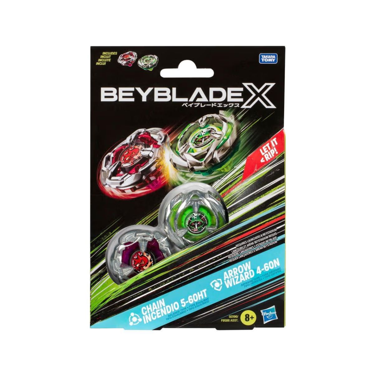 PISTAS BEYBLADE PACK DOBLE INCENDIO Y ARROW WIZARD - 2