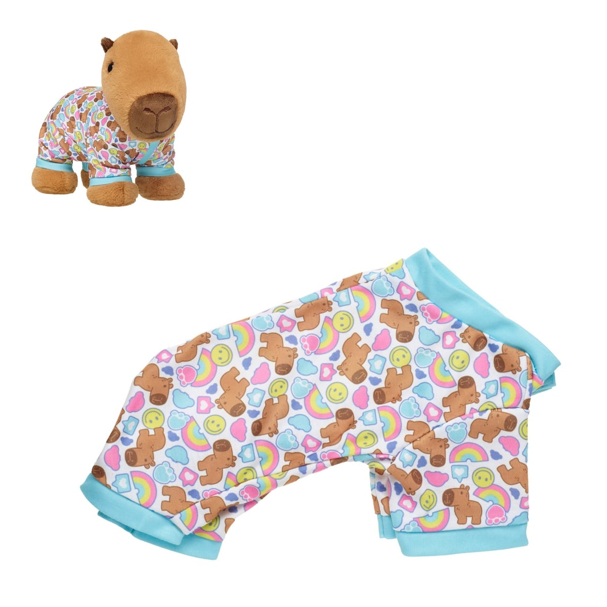 PIJAMA BUILD A BEAR CAPIBARA COLECCION ARCOIRIS - 1