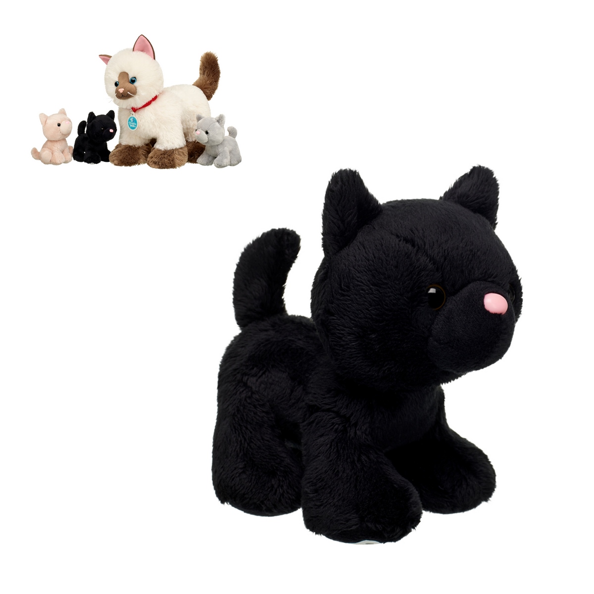 MINI PELUCHE BUILD A BEAR GATO NEGRO COLECCION - 1