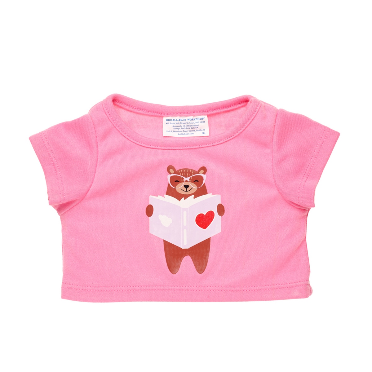 POLERA BUILD A BEAR OSO LECTOR ALGODON SUAVE - 2