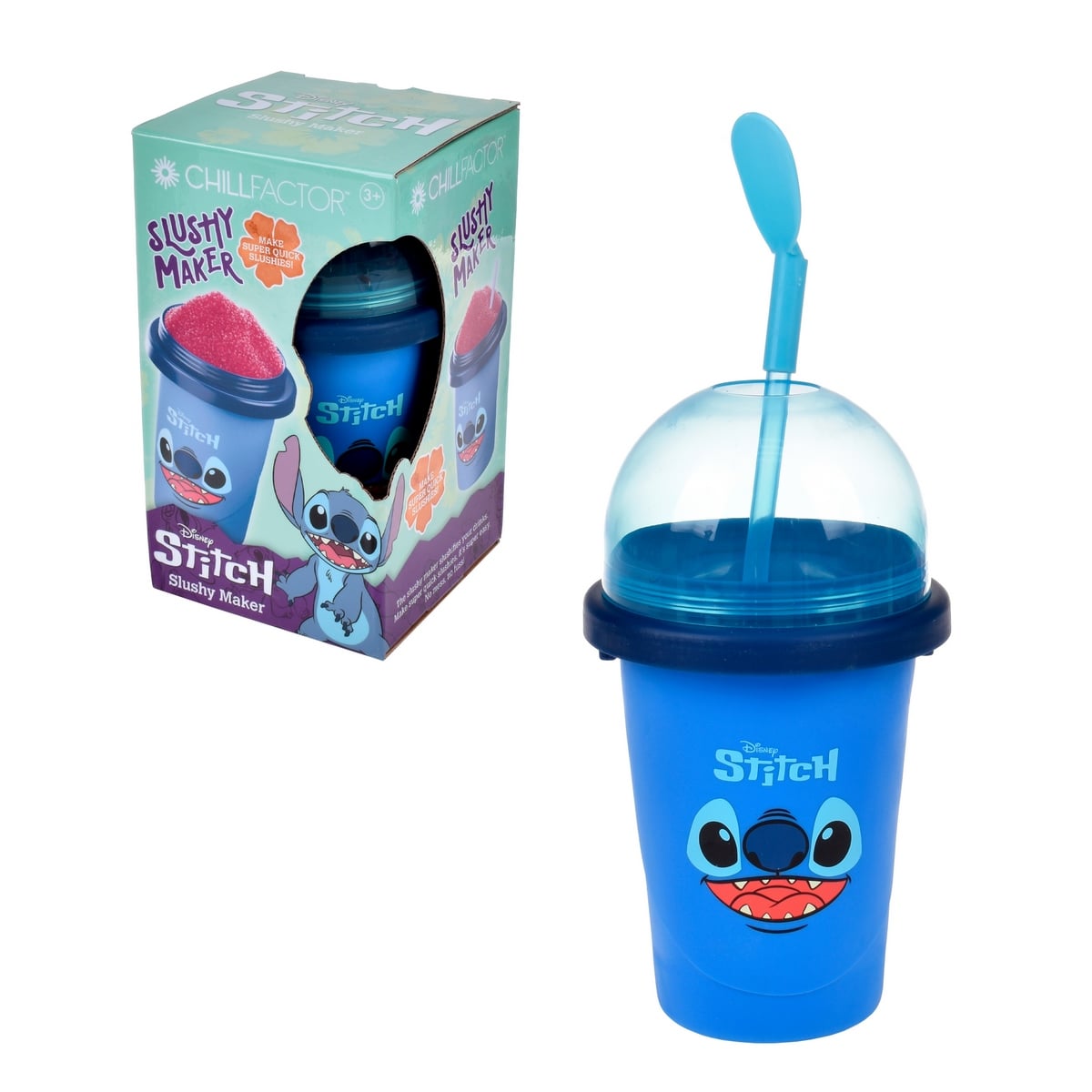 VASO PARA HACER GRANIZADOS CHILLFACTOR DISNEY - CELESTE - 1