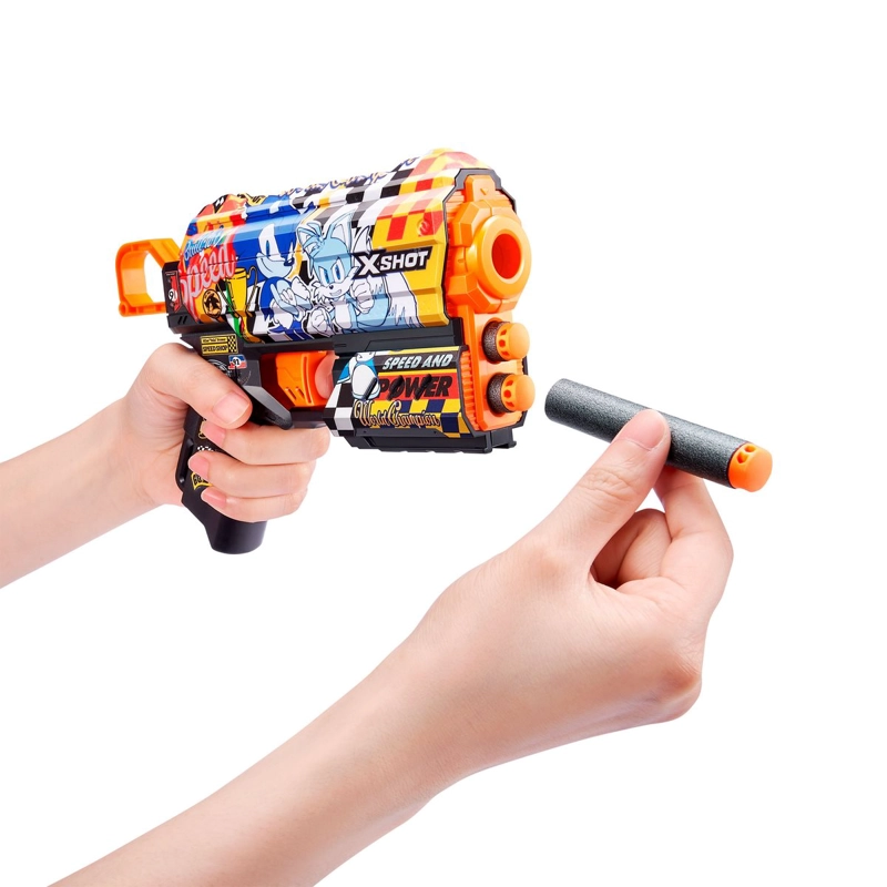 LANZADOR DE DARDOS X SHOT FLUX SKINS CON 8 DARDOS - 2