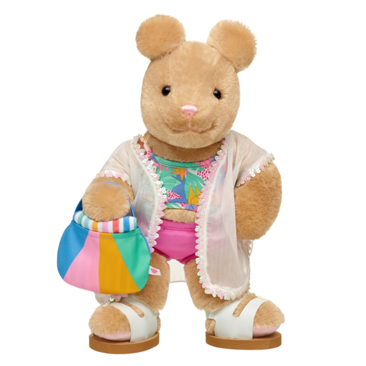 SALIDA DE BAÑO BUILD A BEAR BLANCA CLASICA PARA PELUCHE - 3