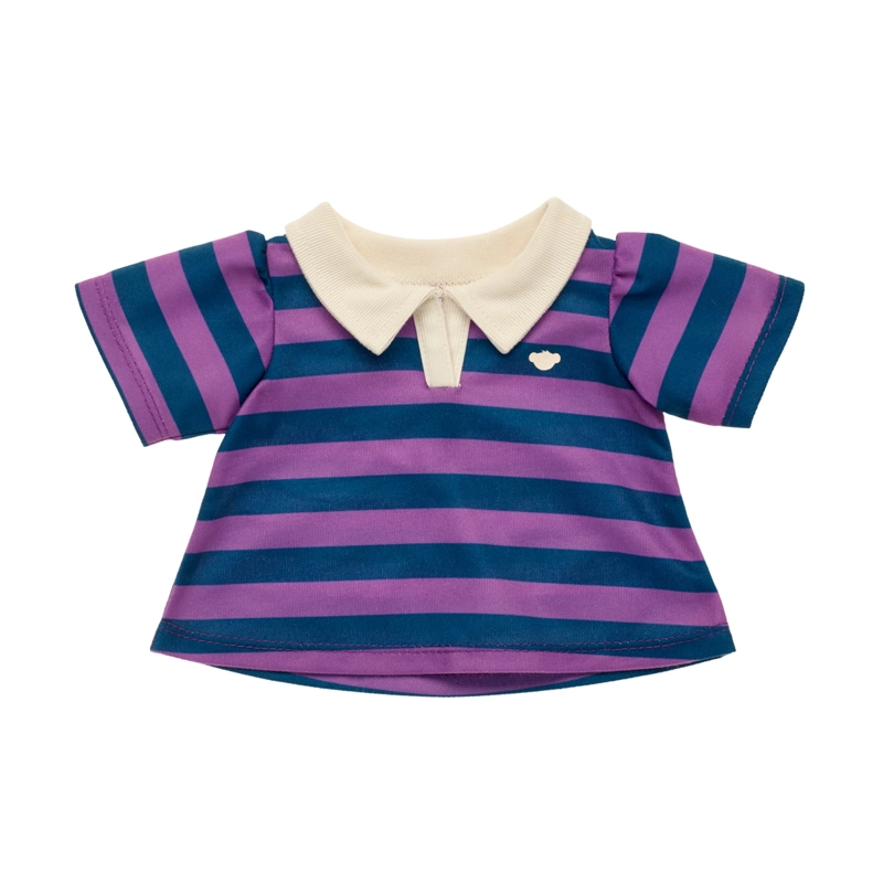 VESTIDO BUILD A BEAR CLASICO LINEAS AZUL Y MORADO - 2