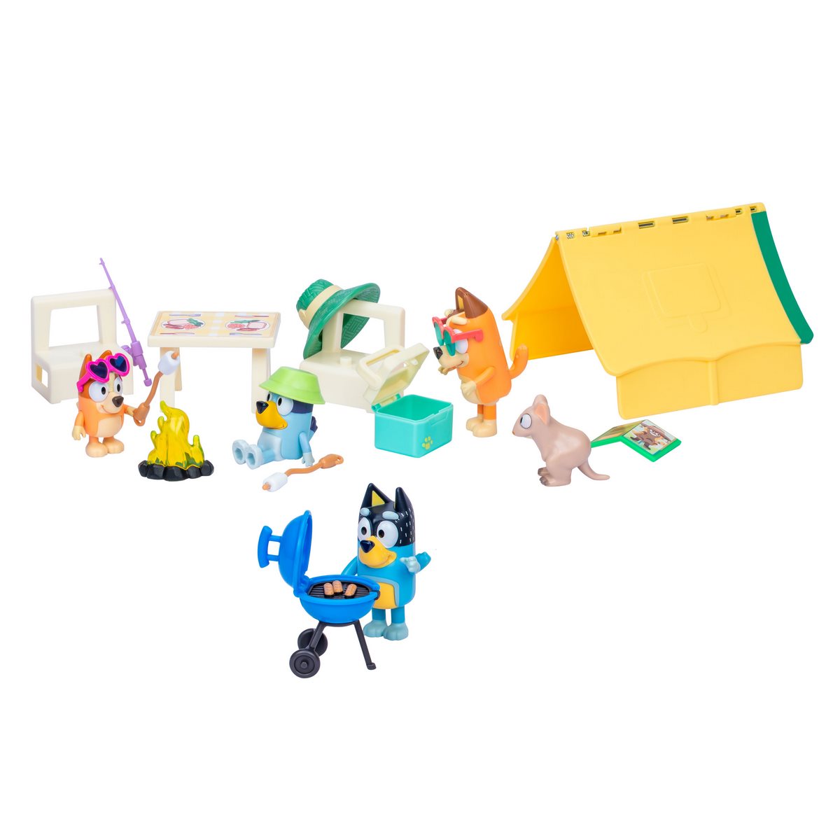 PLAYSET FIGURAS BLUEY CAMPAMENTO CON ACCESORIOS - 1