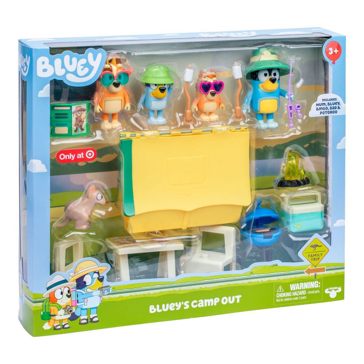 PLAYSET FIGURAS BLUEY CAMPAMENTO CON ACCESORIOS - 2