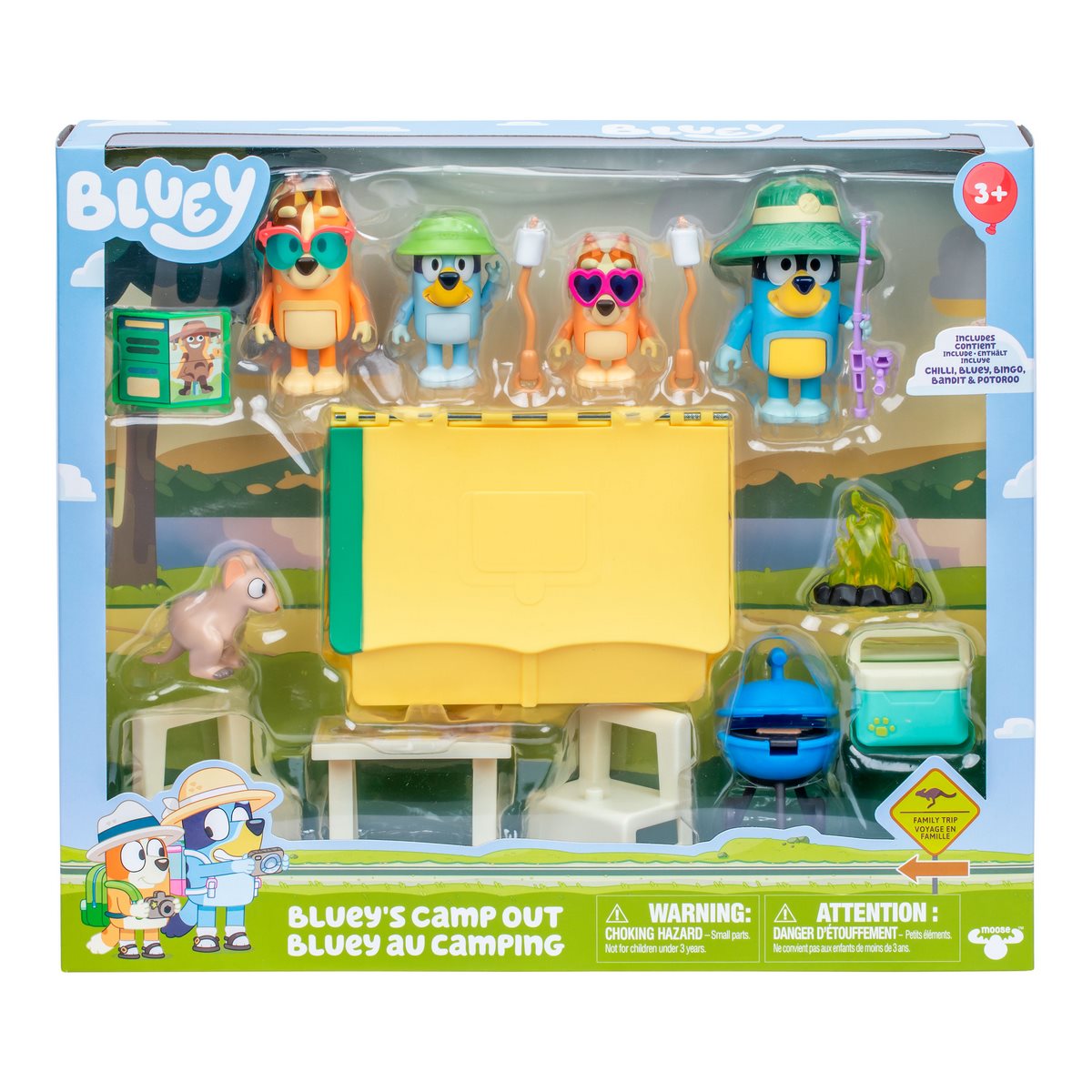 PLAYSET FIGURAS BLUEY CAMPAMENTO CON ACCESORIOS - 3