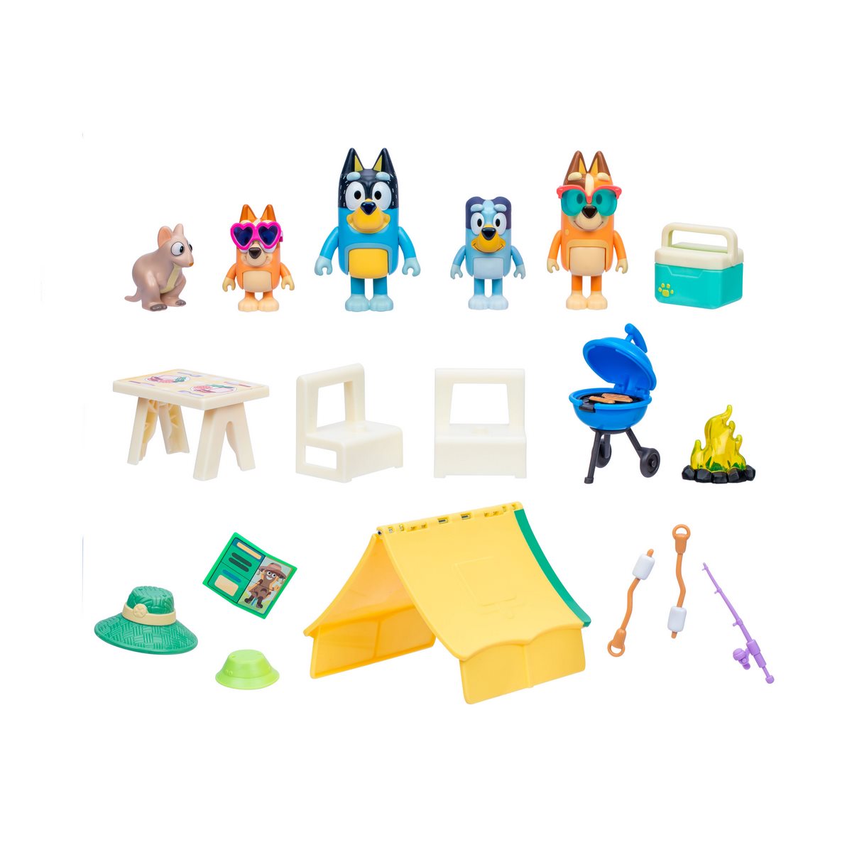 PLAYSET FIGURAS BLUEY CAMPAMENTO CON ACCESORIOS - 4