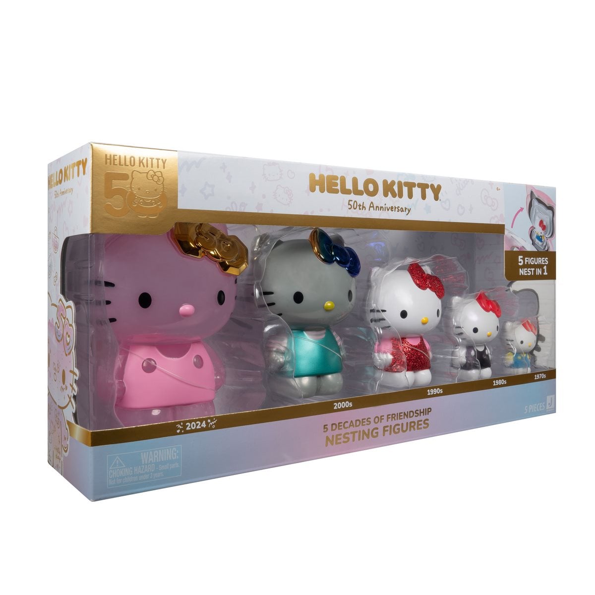 FIGURAS DE ACCION HELLO KITTY 50 ANIVERSARIO 5 PIEZAS - 2