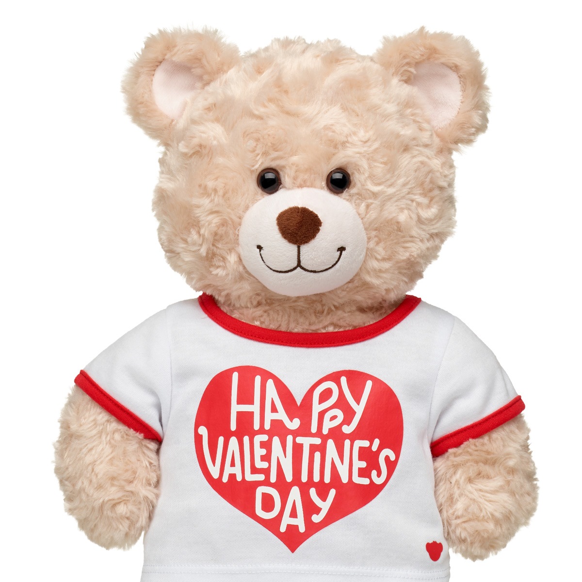 CAMISETA BUILD A BEAR CORAZON SAN VALENTIN ROJA Y BLANCA - 3
