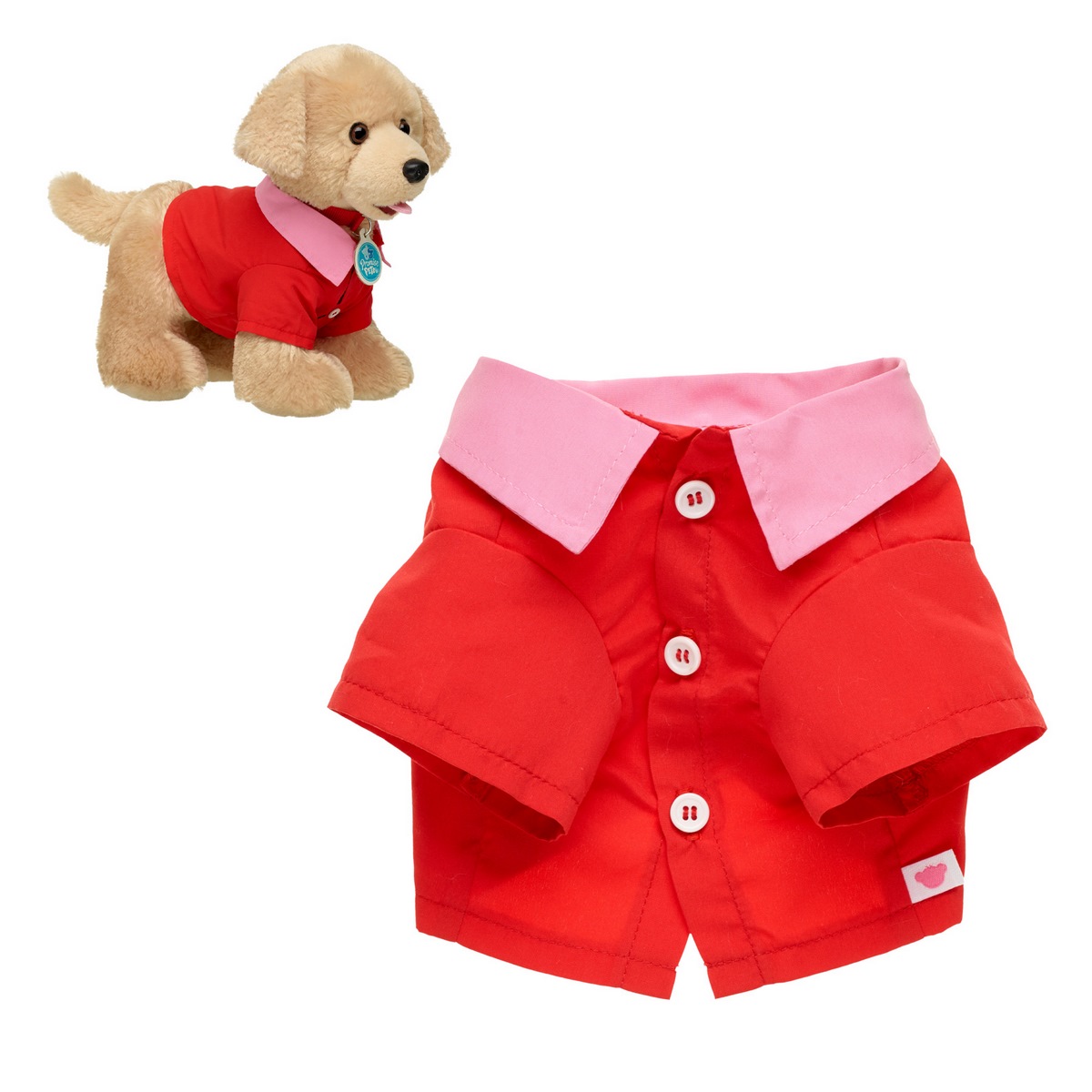 CAMISA BUILD A BEAR ROJA PARA PELUCHE DIA DE SAN VALENTIN - 1