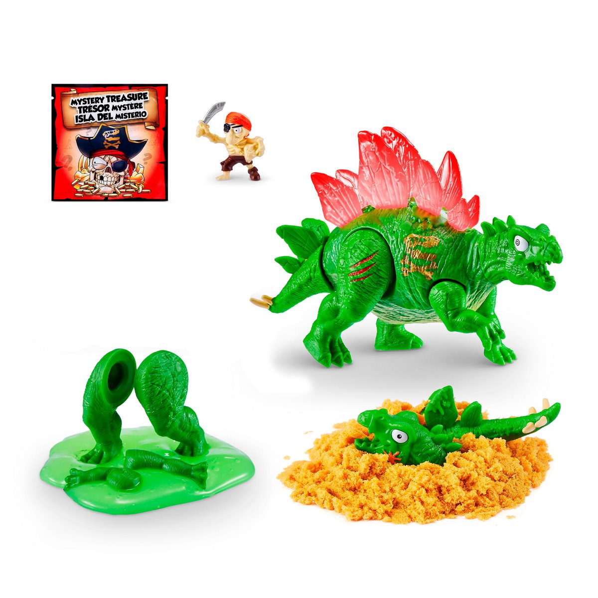 MINI HUEVO SMASHERS DINO ISLAND VERDE CON SORPRESAS - 1