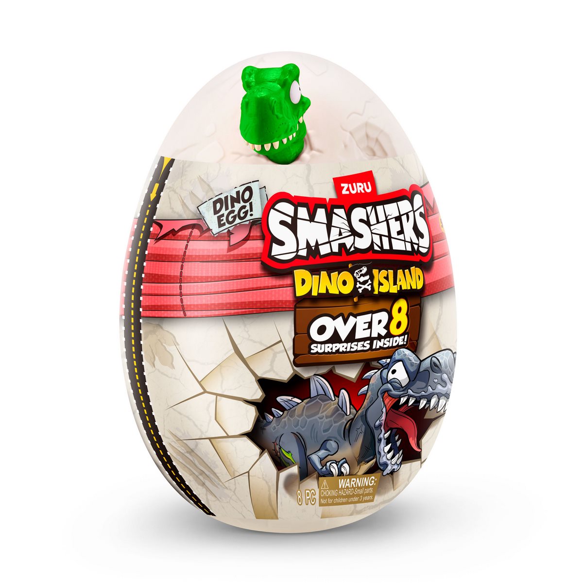 MINI HUEVO SMASHERS DINO ISLAND VERDE CON SORPRESAS - 2