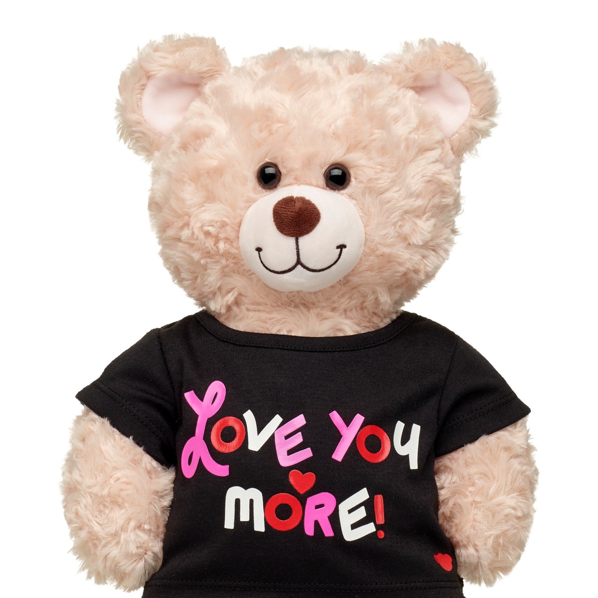 POLERA BUILD A BEAR NEGRA MENSAJE TE AMO MAS - 3
