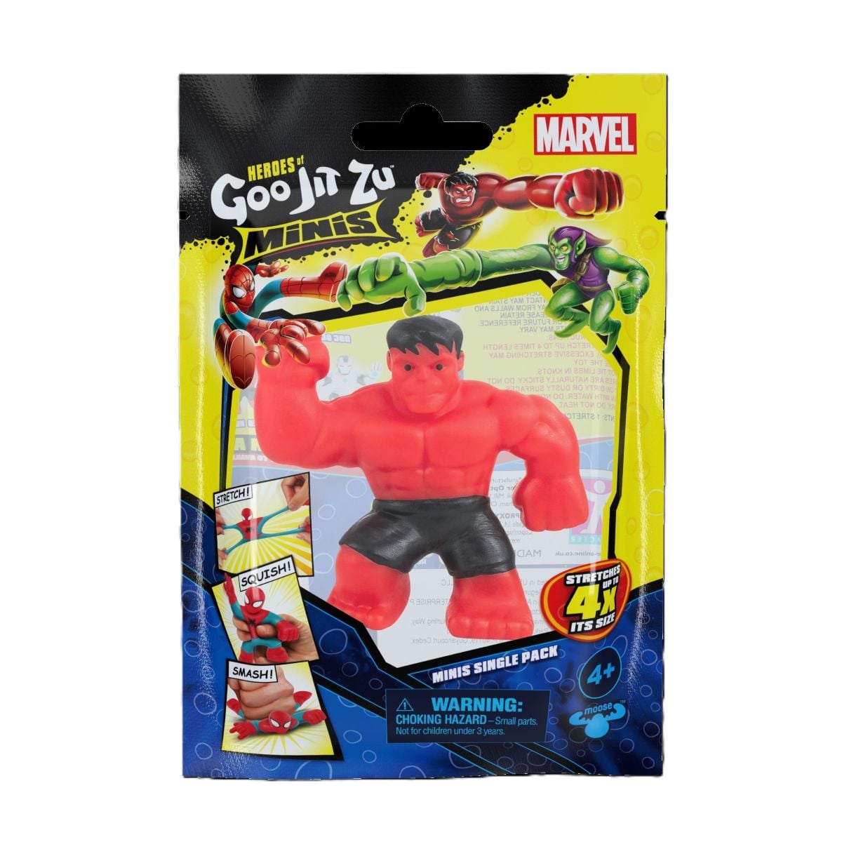 FIGURA DE ACCION HEROES OF GOO JIT ZU RED HULK COLECCION - 3