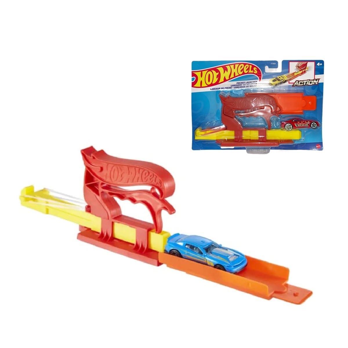 HOT WHEELS LANZADOR DE BOLSILLO - ROJO - 3