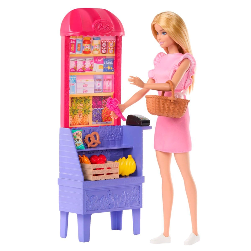 MUÑECA BARBIE SET SUPERMERCADO RECETA DE LA AMISTAD - 1