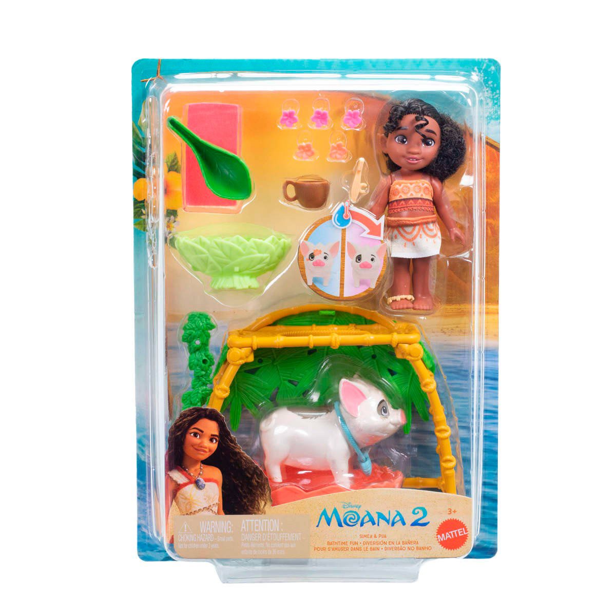 SET DE JUEGO MUÑECA MOANA CON ACCESORIOS PUA Y BAÑERA - 2