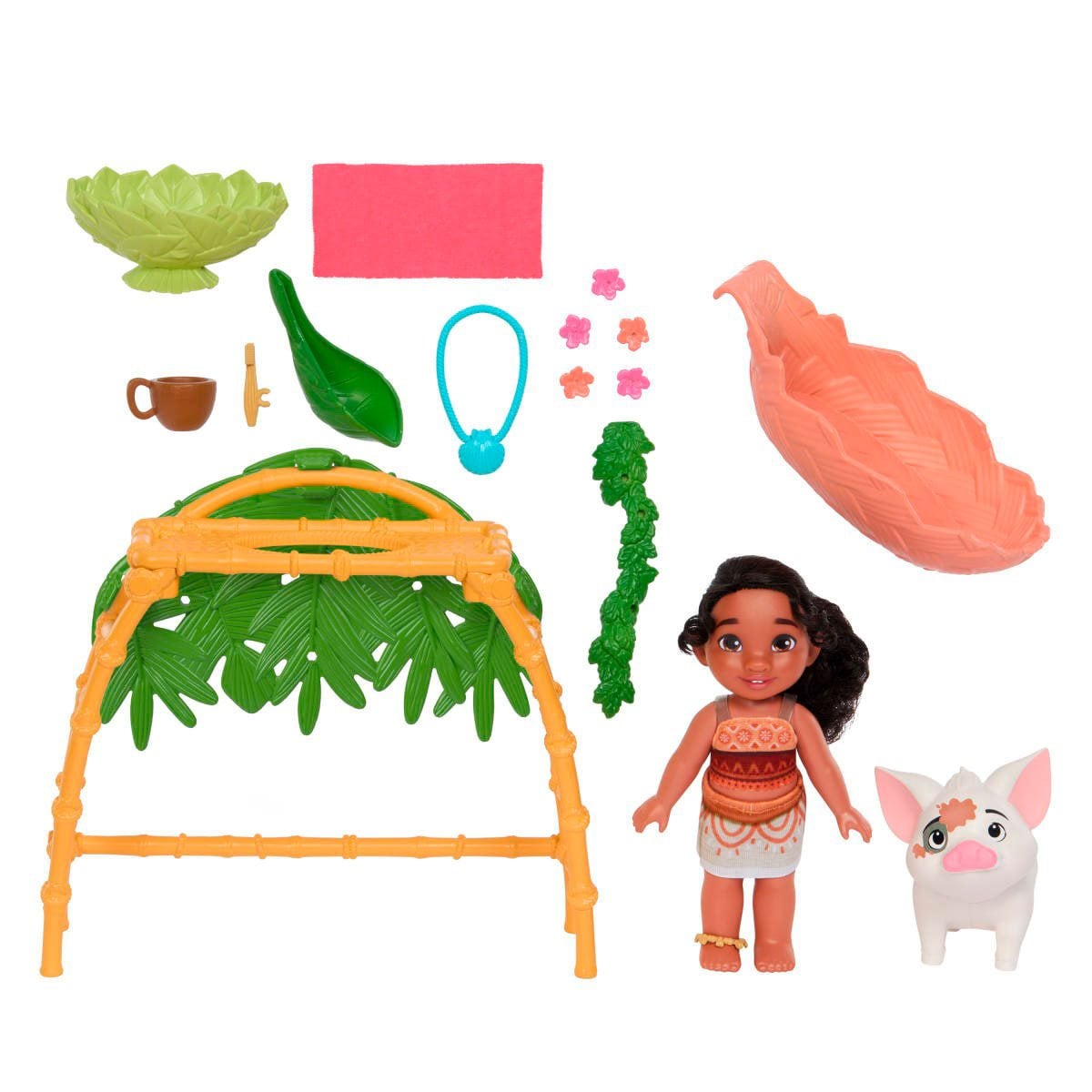 SET DE JUEGO MUÑECA MOANA CON ACCESORIOS PUA Y BAÑERA - 3